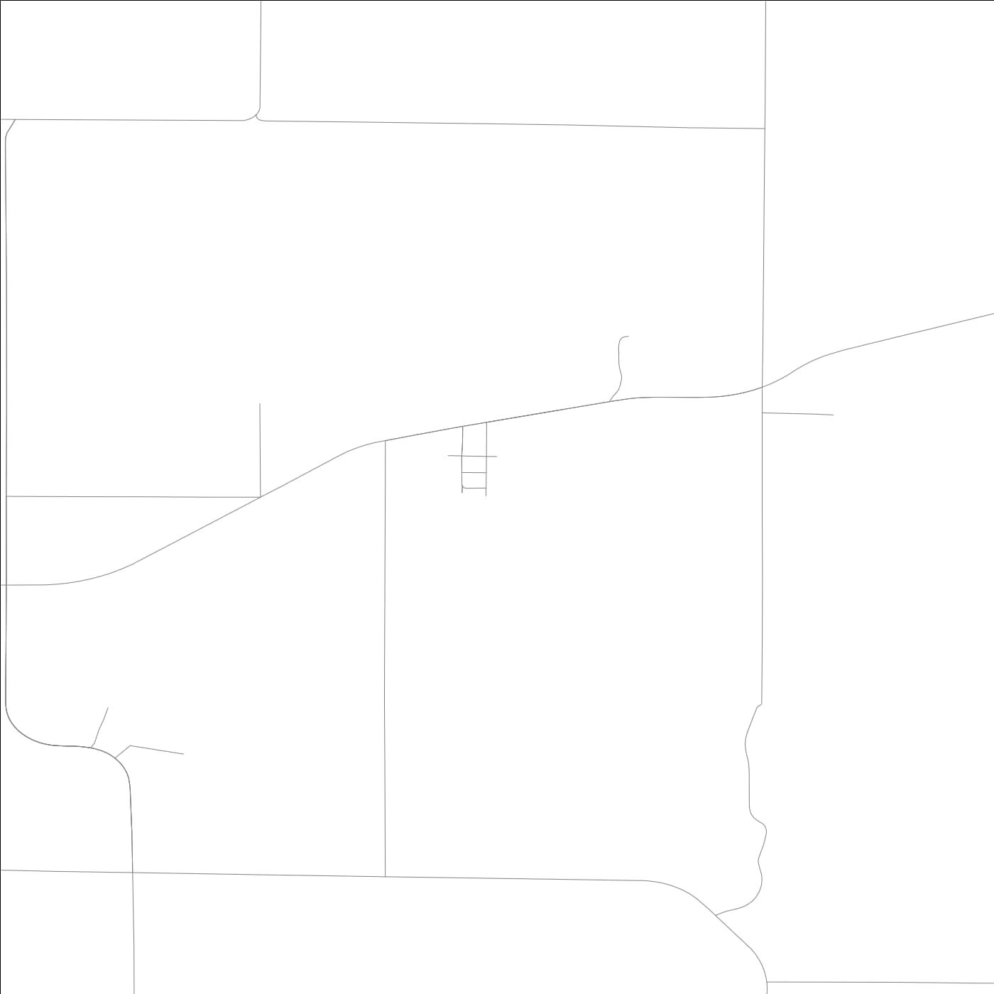 ROAD MAP OF ACKWORTH, LOWA BY MAPBAKES