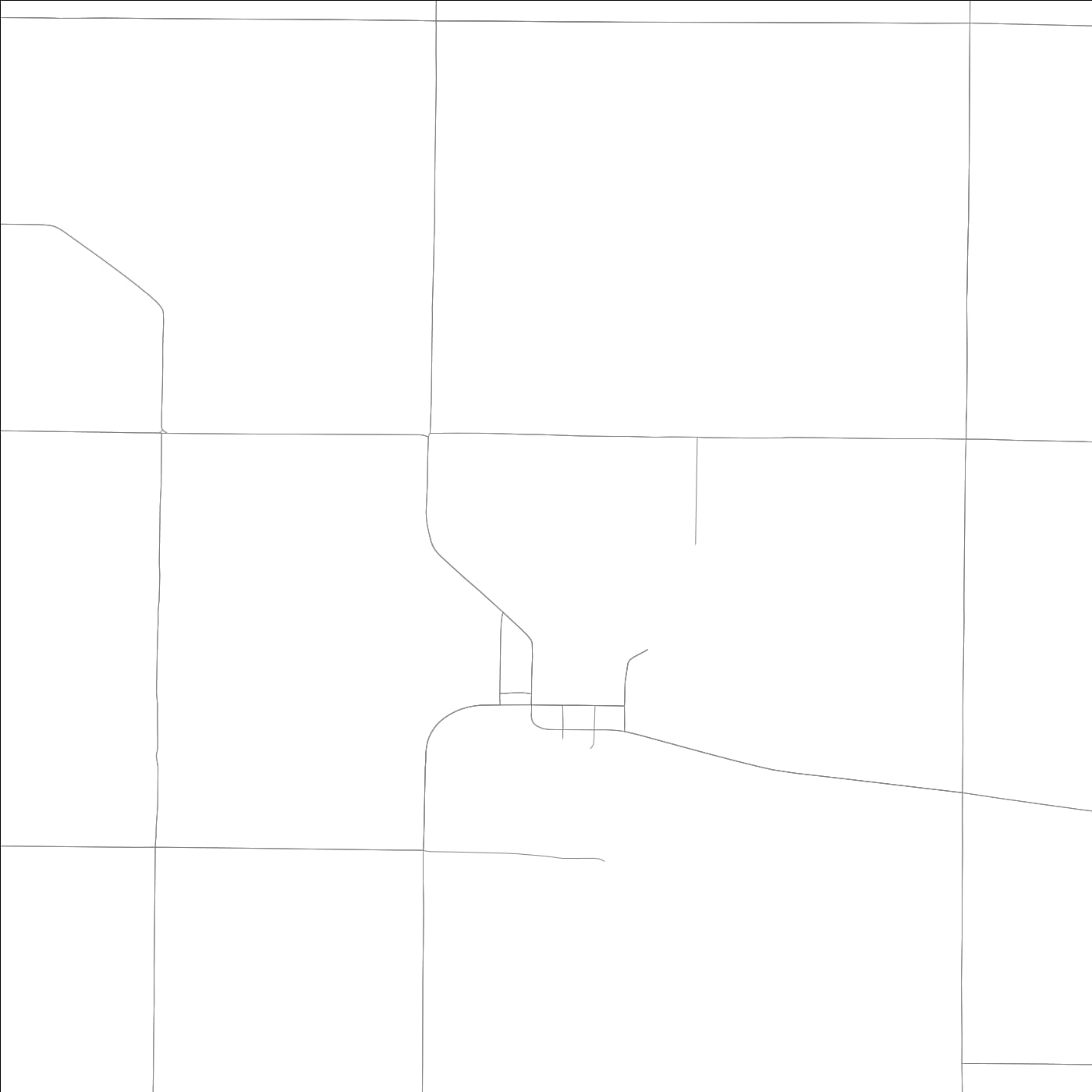 ROAD MAP OF ADAMS, ILLINOIS BY MAPBAKES