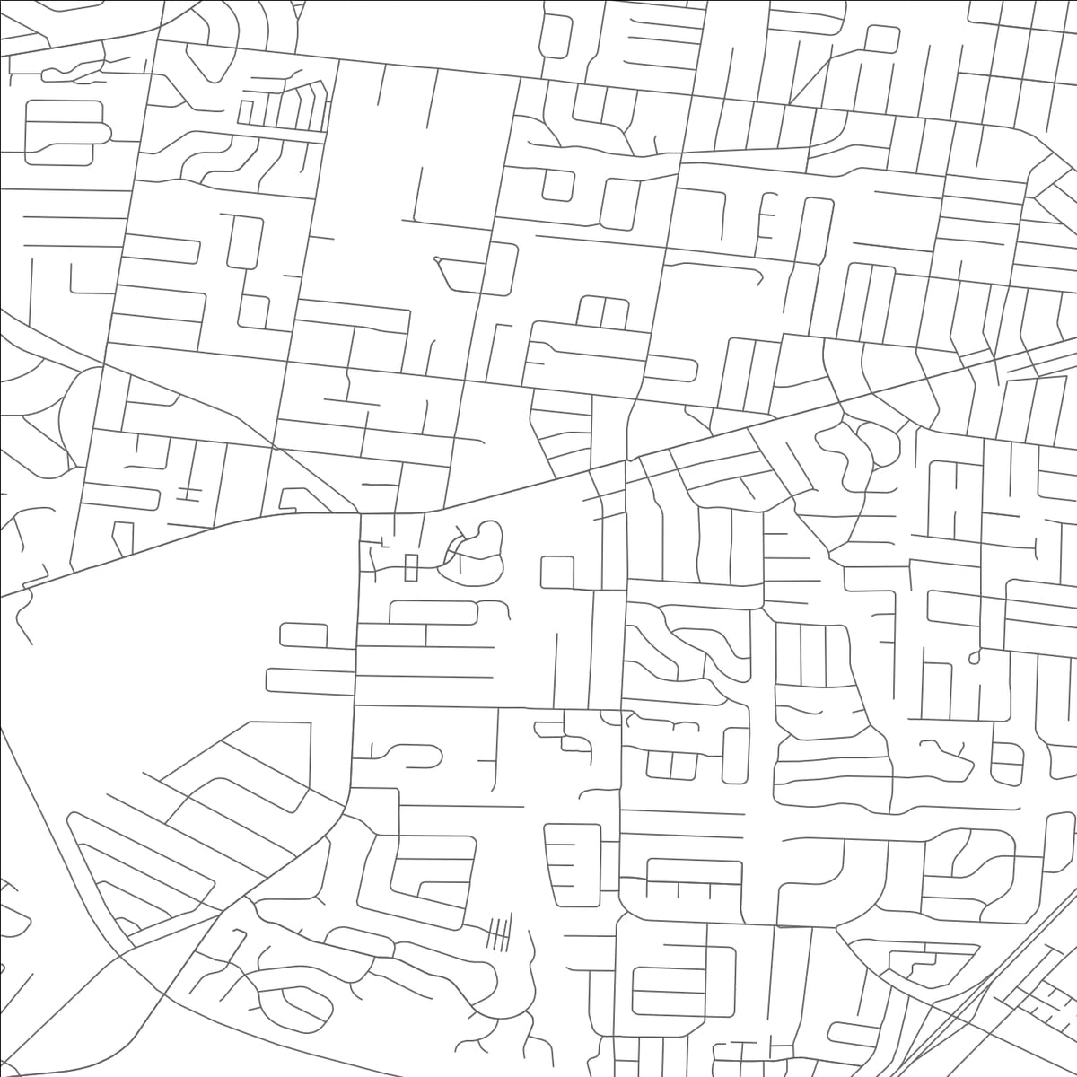 ROAD MAP OF AFFTON, MISSOURI BY MAPBAKES