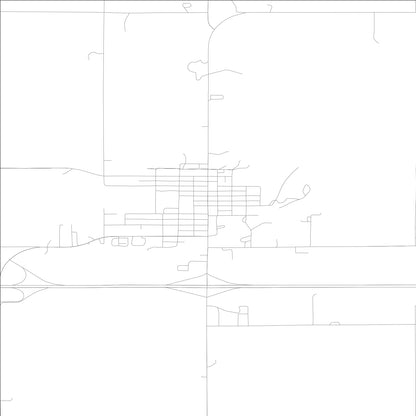 ROAD MAP OF ADAIR, LOWA BY MAPBAKES