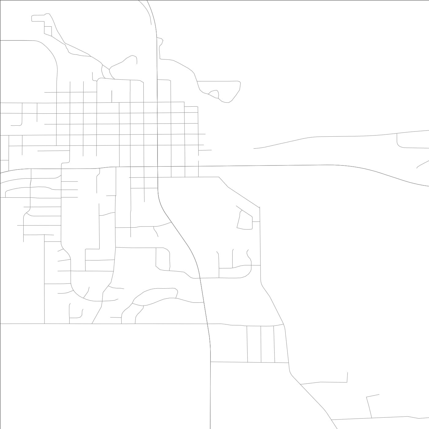 ROAD MAP OF ADEL, LOWA BY MAPBAKES