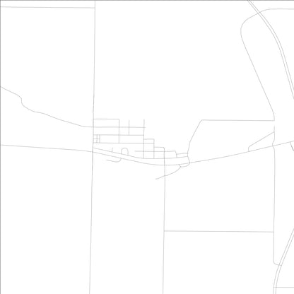 ROAD MAP OF AINSWORTH, LOWA BY MAPBAKES