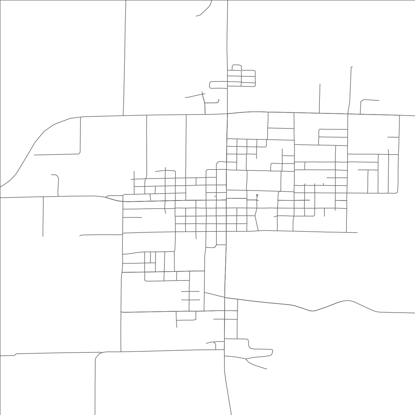 ROAD MAP OF ALBANY, MISSOURI BY MAPBAKES