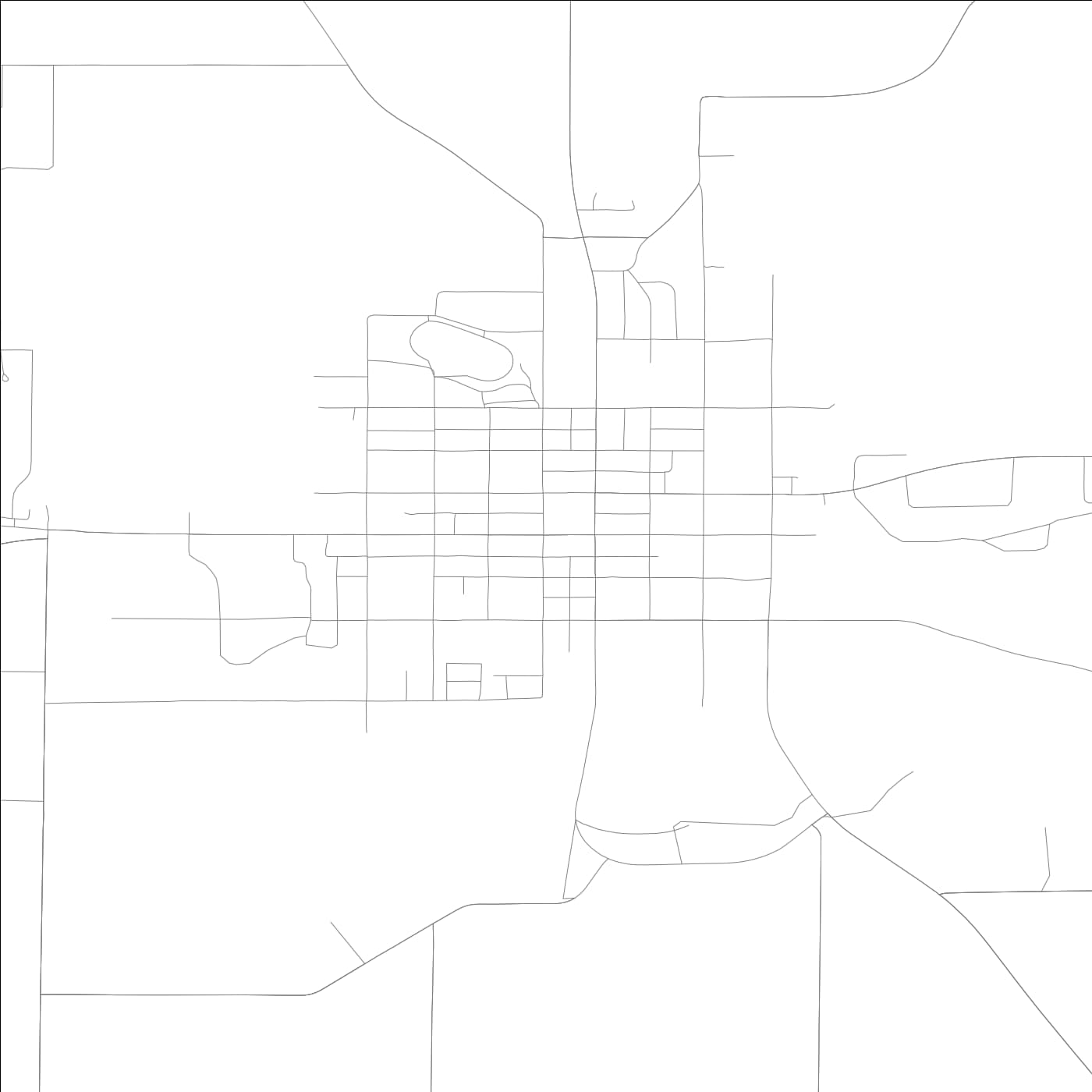 ROAD MAP OF ALBION, ILLINOIS BY MAPBAKES