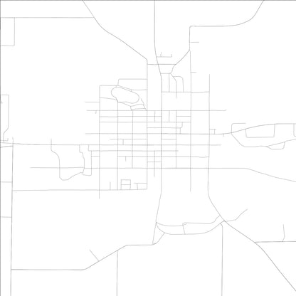 ROAD MAP OF ALBION, ILLINOIS BY MAPBAKES