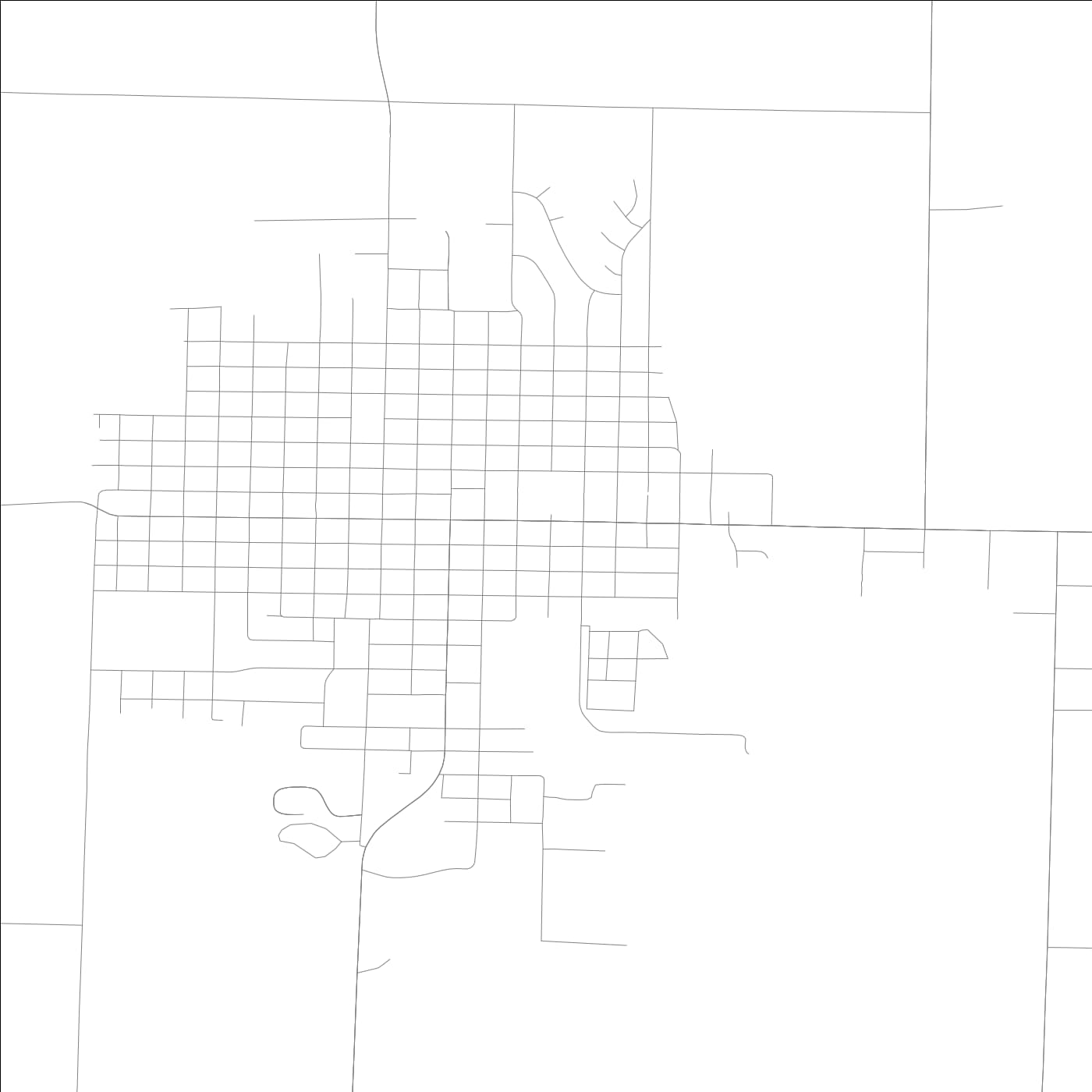 ROAD MAP OF ALEDO, ILLINOIS BY MAPBAKES