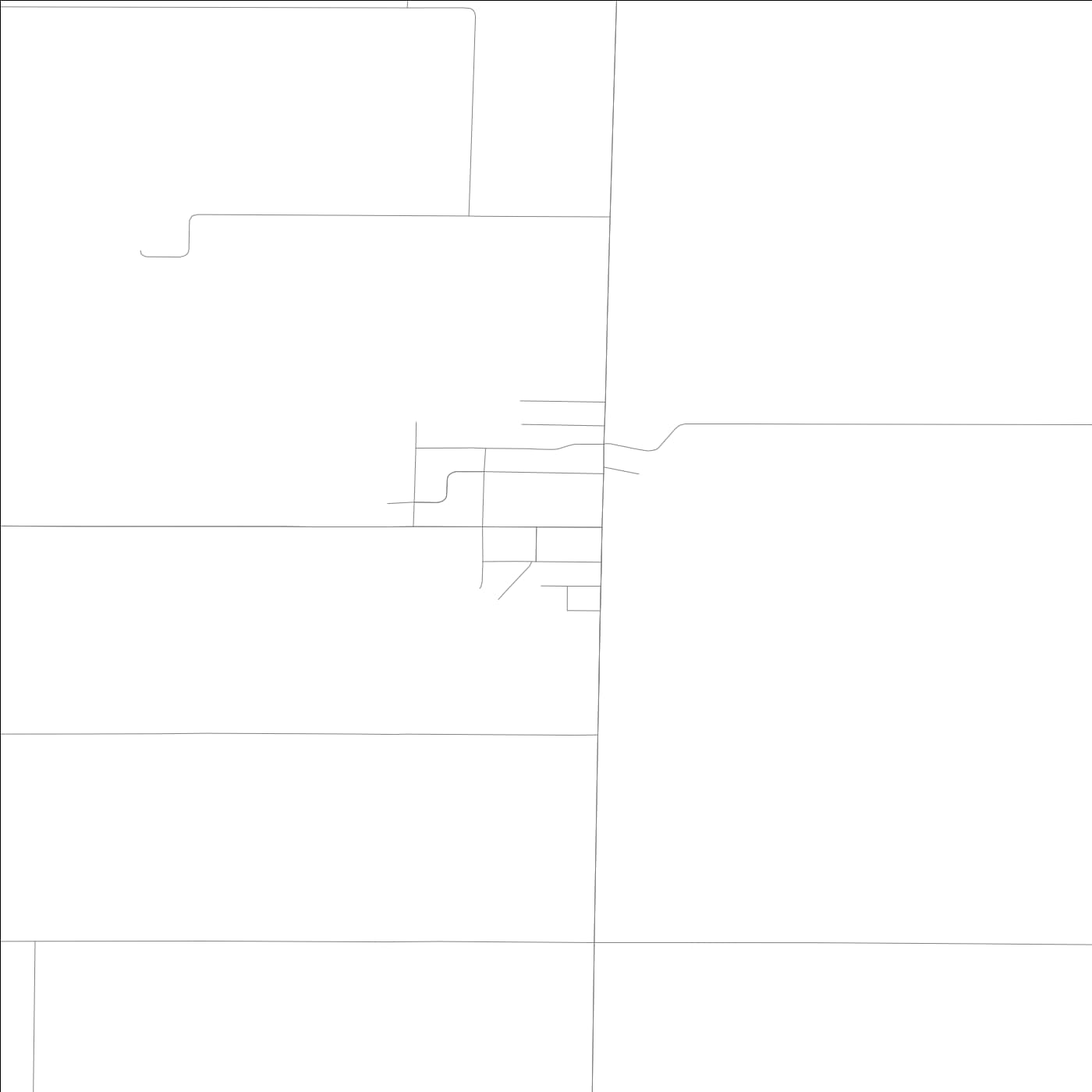 ROAD MAP OF ALBURNETT, LOWA BY MAPBAKES