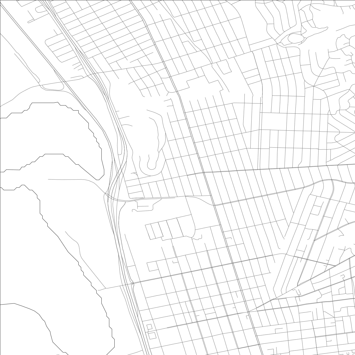 ROAD MAP OF ALBANY, CALIFORNIA BY MAPBAKES