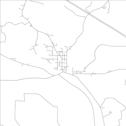 ROAD MAP OF AMAZONIA, MISSOURI BY MAPBAKES