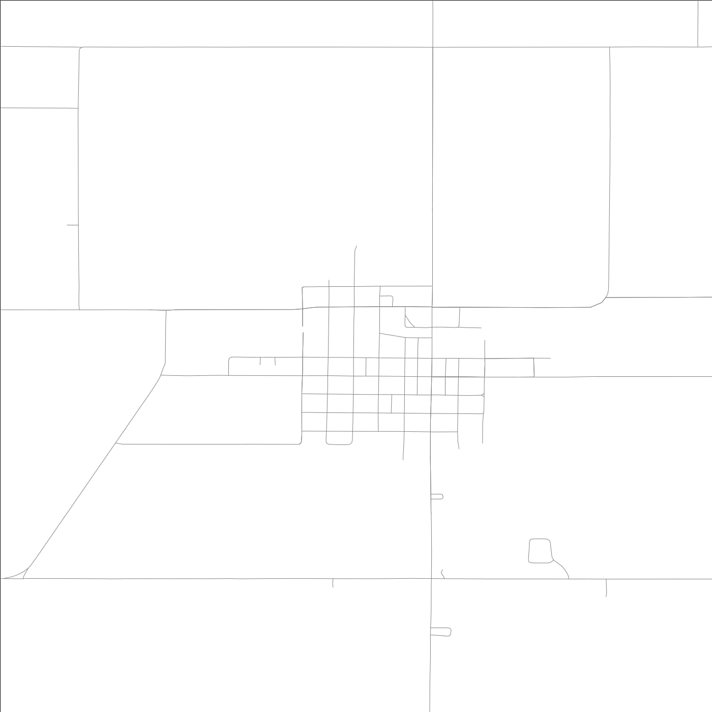 ROAD MAP OF ALLERTON, LOWA BY MAPBAKES