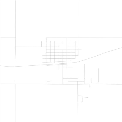 ROAD MAP OF ALLISON, LOWA BY MAPBAKES