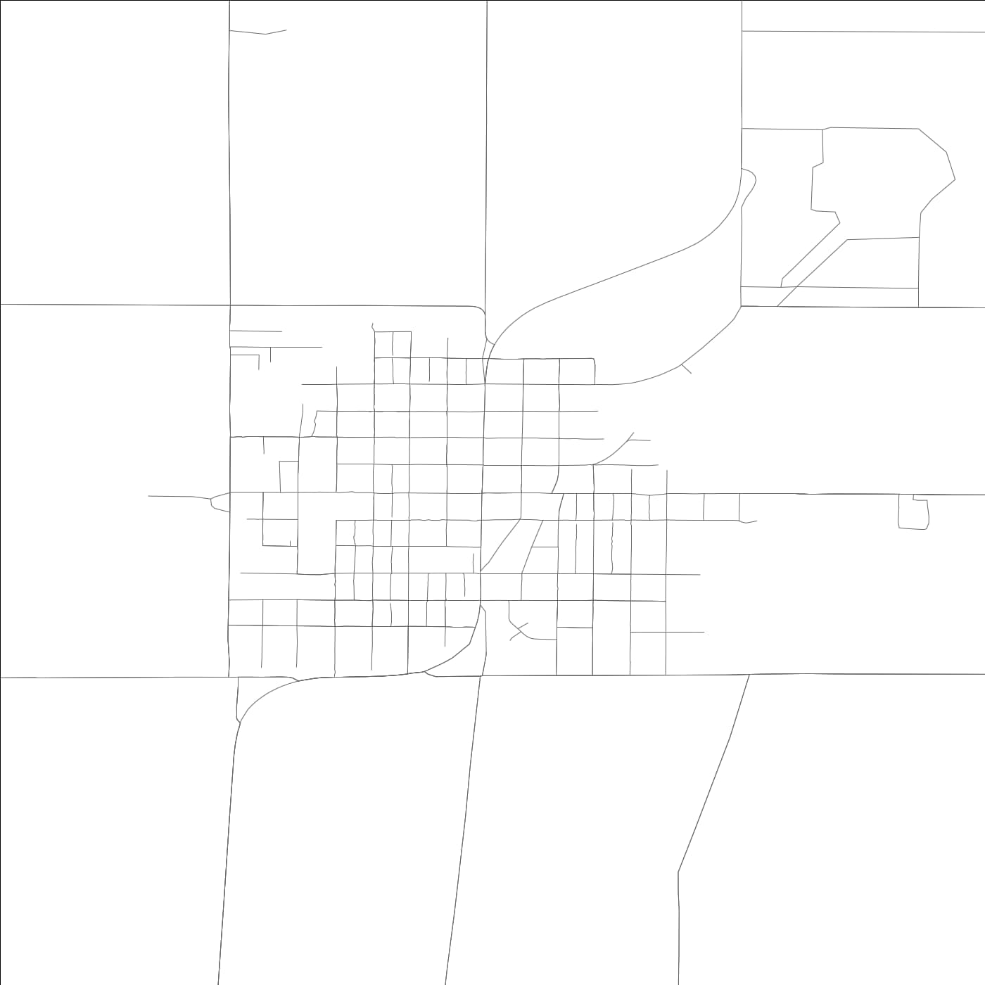 ROAD MAP OF ABERDEEN, IDAHO BY MAPBAKES