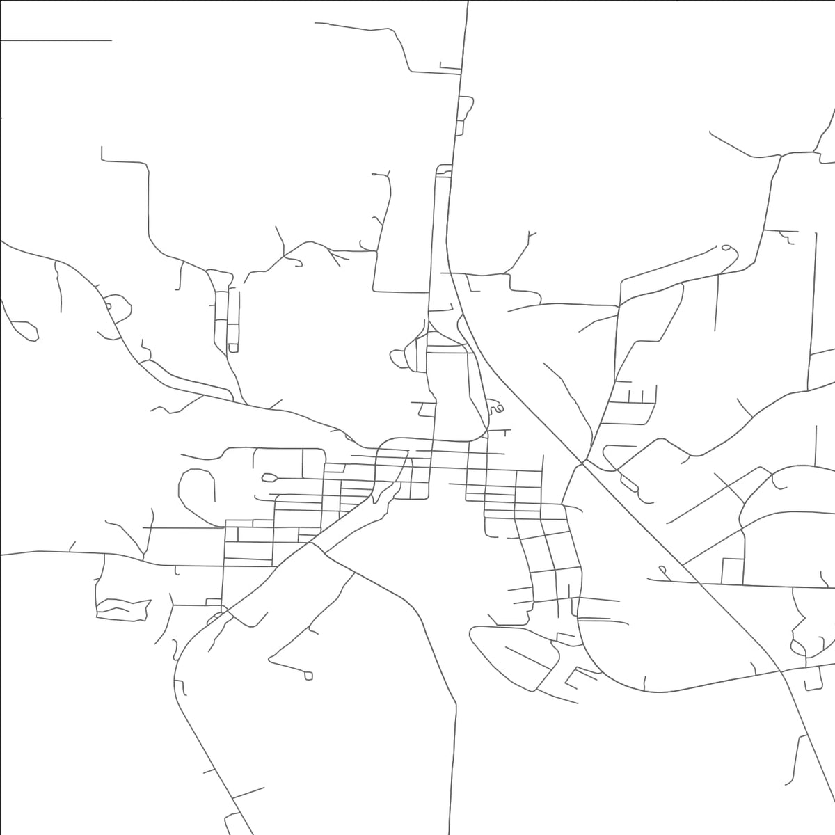 ROAD MAP OF ANDERSON, MISSOURI BY MAPBAKES