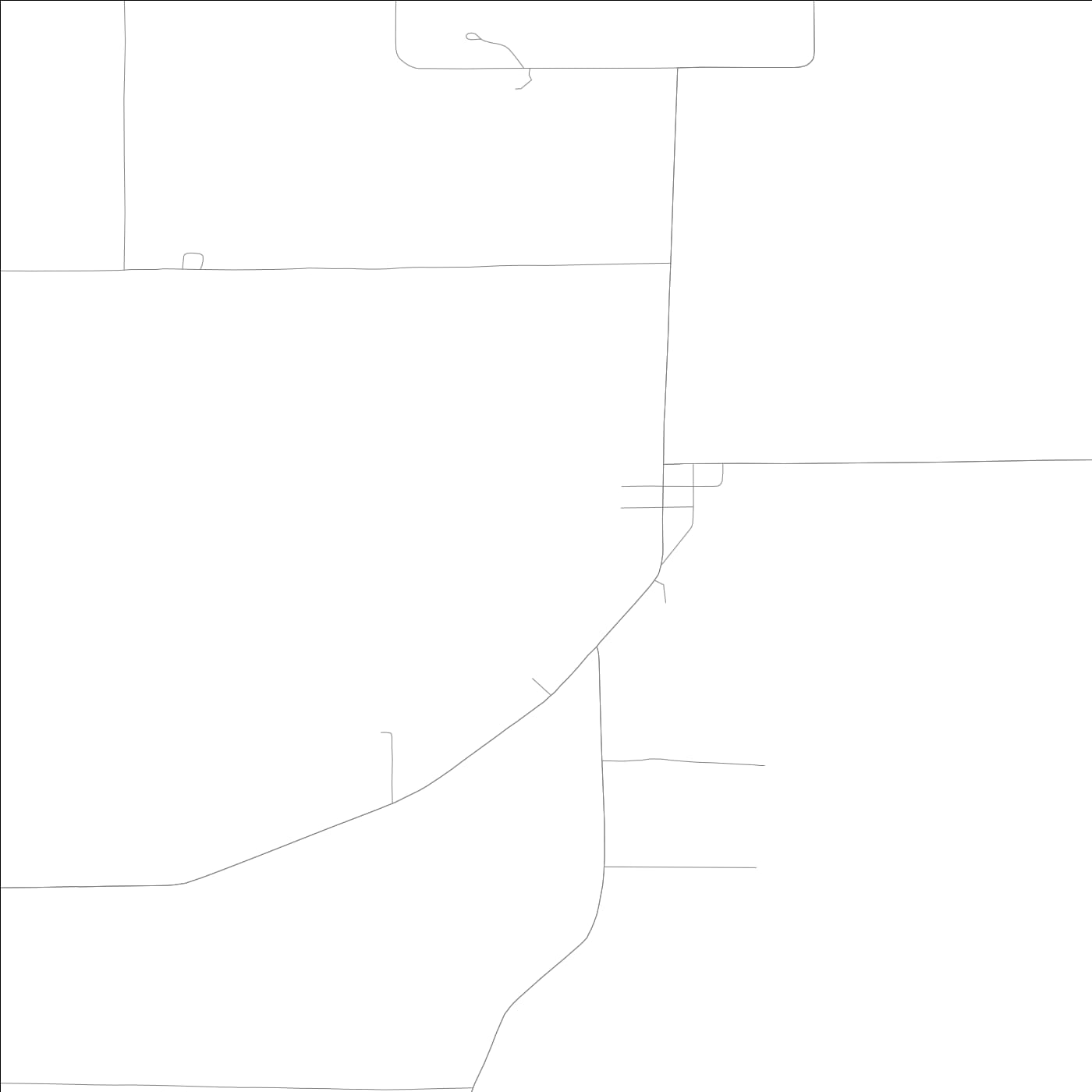 ROAD MAP OF ANDERSON, LOWA BY MAPBAKES