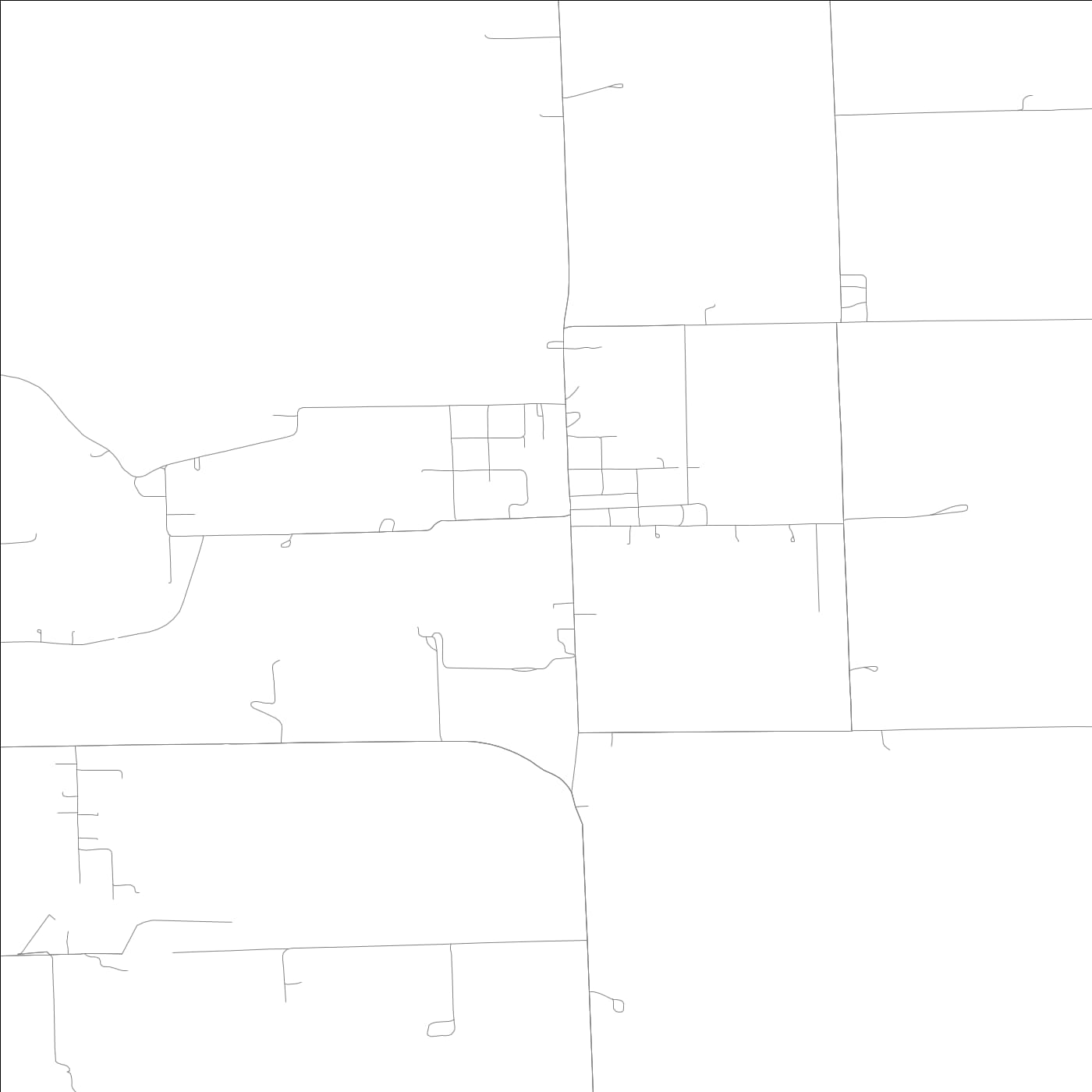 ROAD MAP OF ALVAN, ILLINOIS BY MAPBAKES