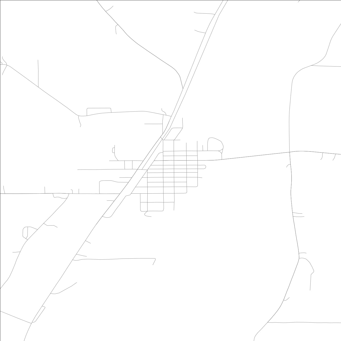 ROAD MAP OF ANTHON, LOWA BY MAPBAKES