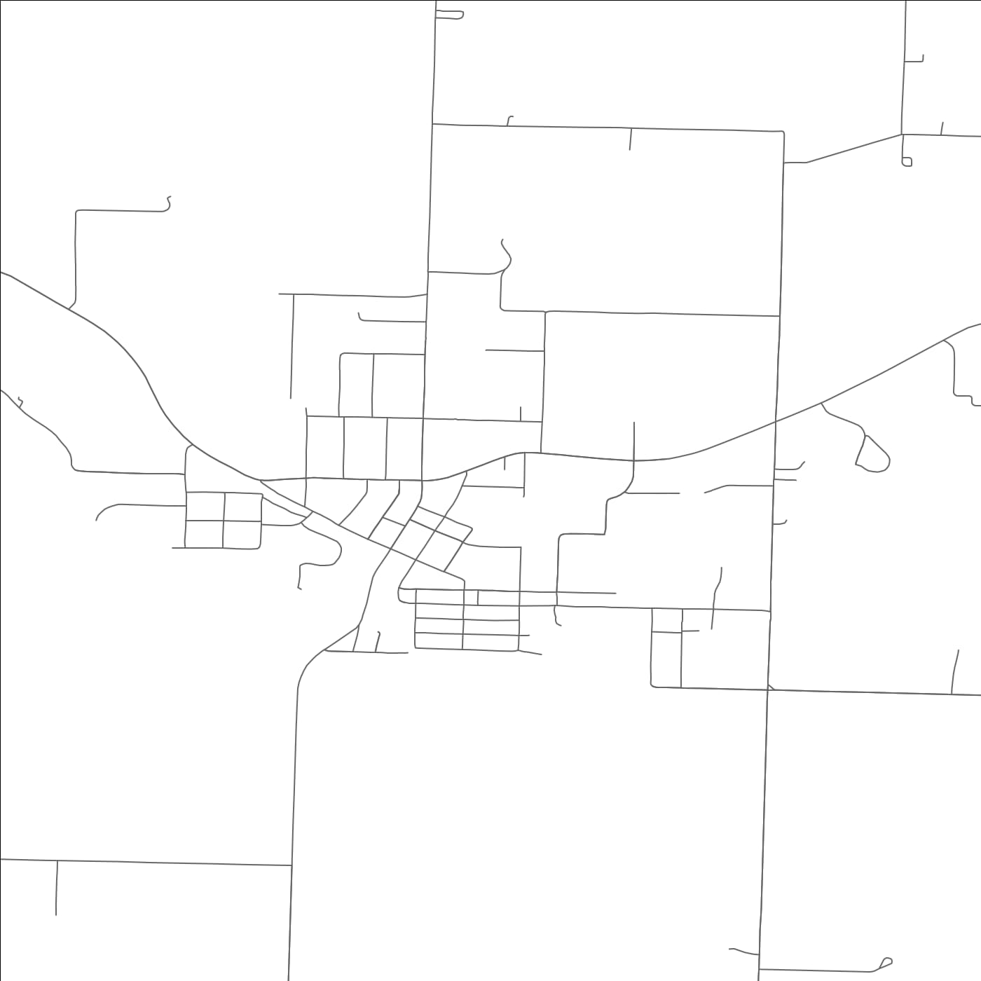 ROAD MAP OF ASH GROVE, MISSOURI BY MAPBAKES