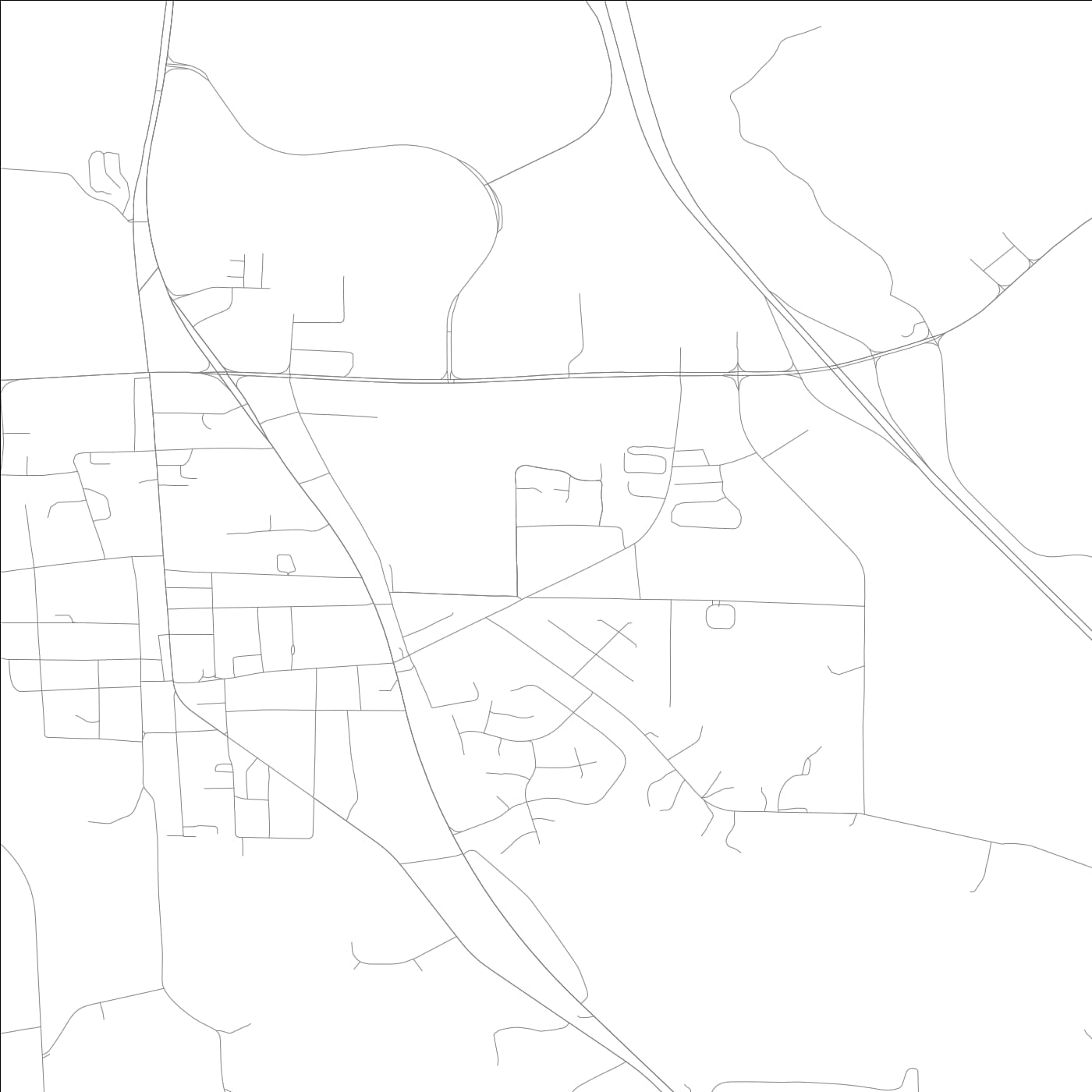 ROAD MAP OF ADAIRSVILLE, GEORGIA BY MAPBAKES