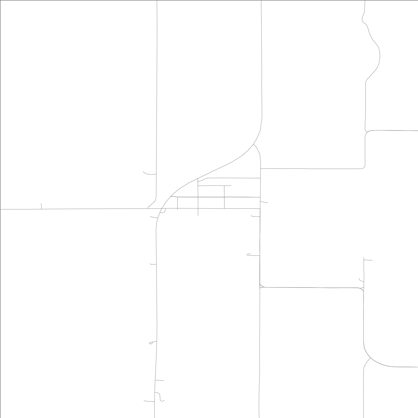 ROAD MAP OF ARISPE, LOWA BY MAPBAKES