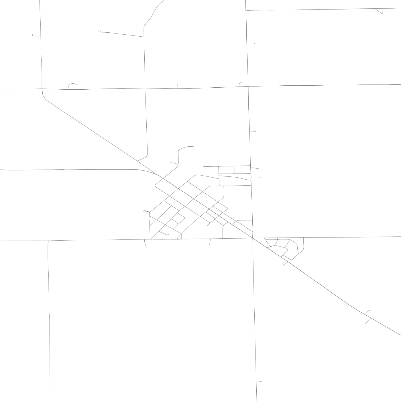 ROAD MAP OF ARLINGTON, LOWA BY MAPBAKES