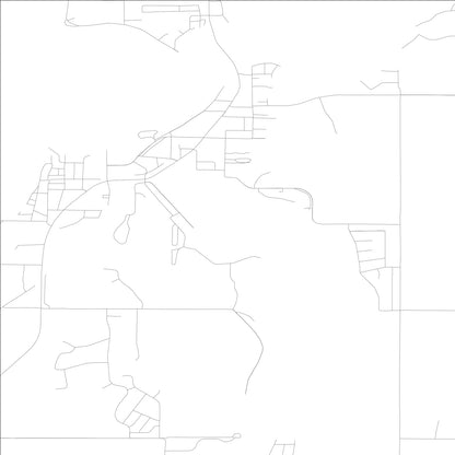 ROAD MAP OF ARNOLDS PARK, LOWA BY MAPBAKES