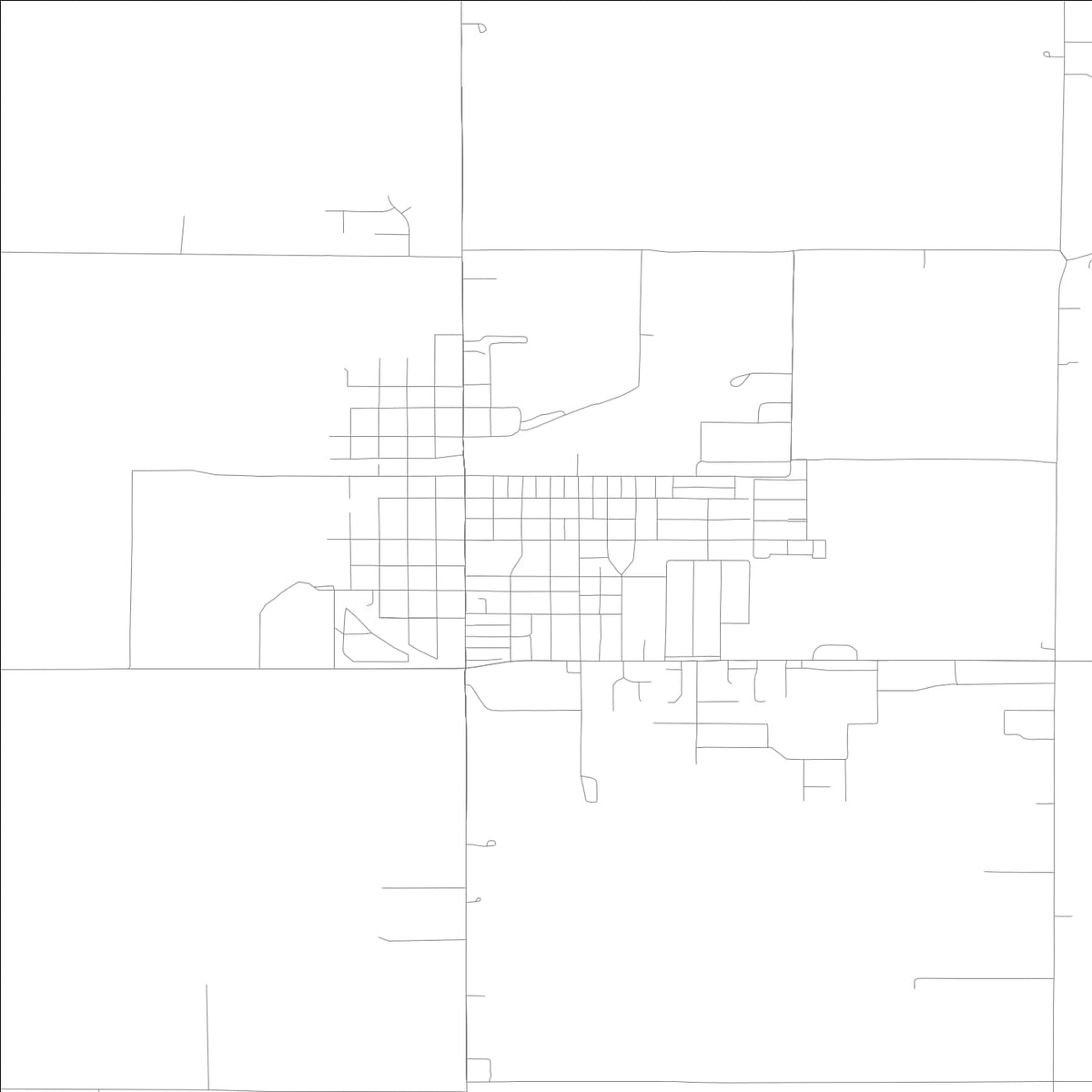 ROAD MAP OF ARTHUR, ILLINOIS BY MAPBAKES