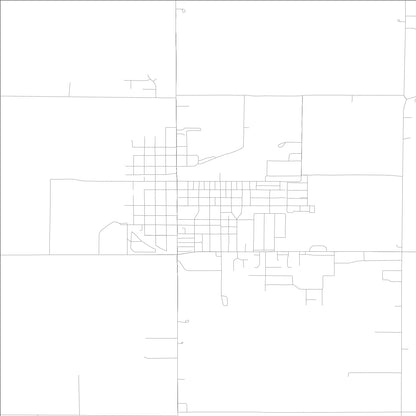 ROAD MAP OF ARTHUR, ILLINOIS BY MAPBAKES