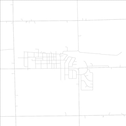 ROAD MAP OF ATKINS, LOWA BY MAPBAKES