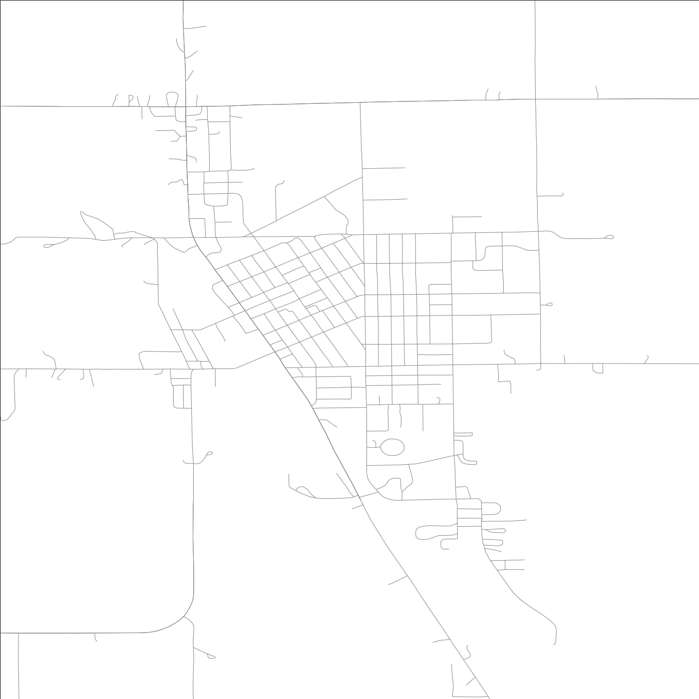 ROAD MAP OF AUDUBON, LOWA BY MAPBAKES