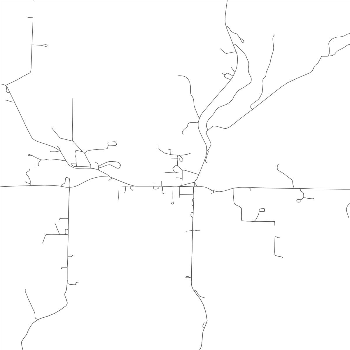 ROAD MAP OF BAKERSFIELD, MISSOURI BY MAPBAKES