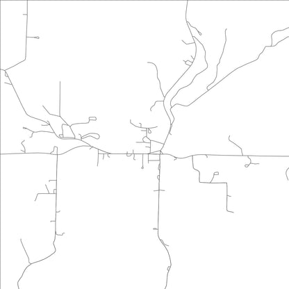ROAD MAP OF BAKERSFIELD, MISSOURI BY MAPBAKES