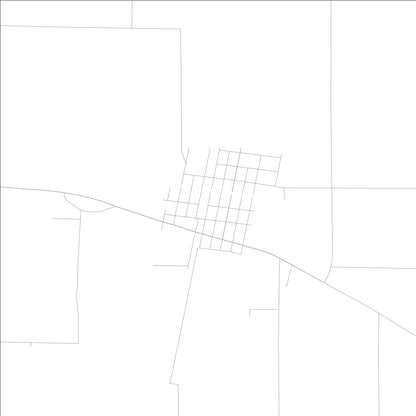 ROAD MAP OF ASHLEY, ILLINOIS BY MAPBAKES