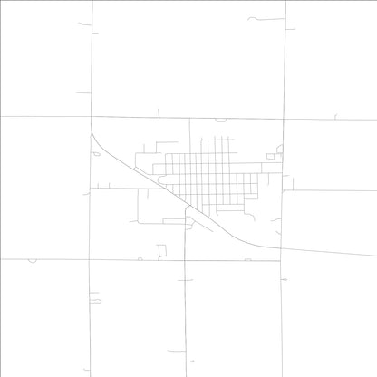 ROAD MAP OF AURELIA, LOWA BY MAPBAKES