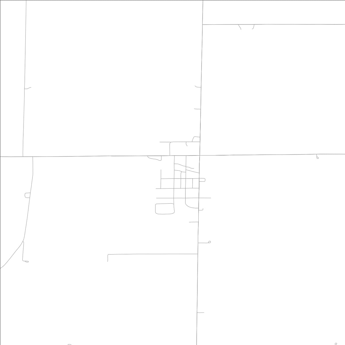 ROAD MAP OF AURORA, LOWA BY MAPBAKES
