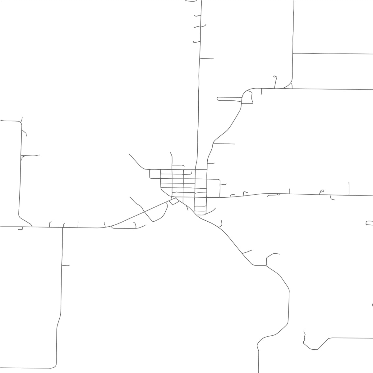 ROAD MAP OF BARNARD, MISSOURI BY MAPBAKES
