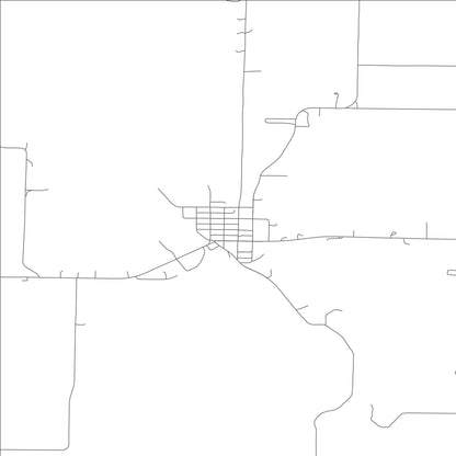 ROAD MAP OF BARNARD, MISSOURI BY MAPBAKES