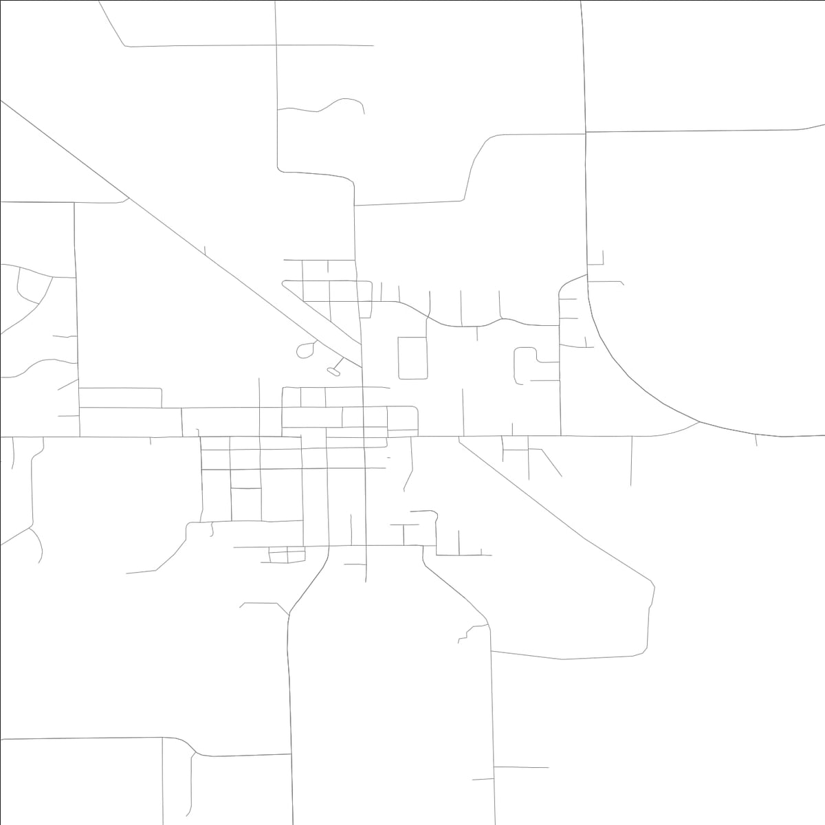 ROAD MAP OF ATHENS, ILLINOIS BY MAPBAKES
