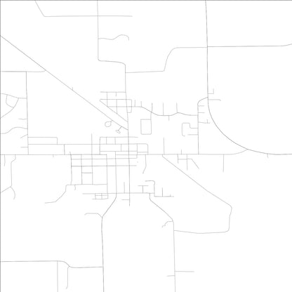 ROAD MAP OF ATHENS, ILLINOIS BY MAPBAKES