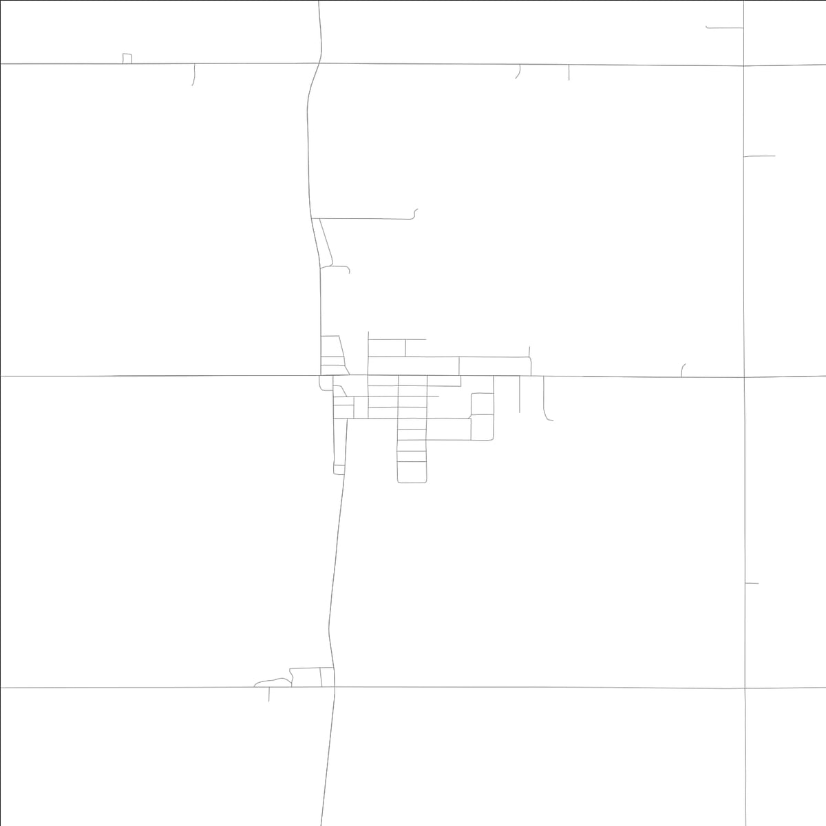 ROAD MAP OF BADGER, LOWA BY MAPBAKES