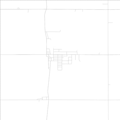 ROAD MAP OF BADGER, LOWA BY MAPBAKES