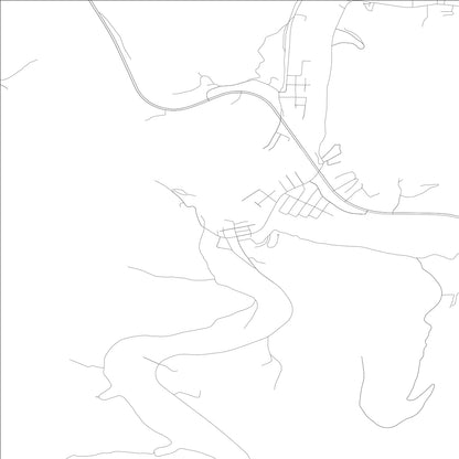 ROAD MAP OF ALLEN, KENTUCKY BY MAPBAKES