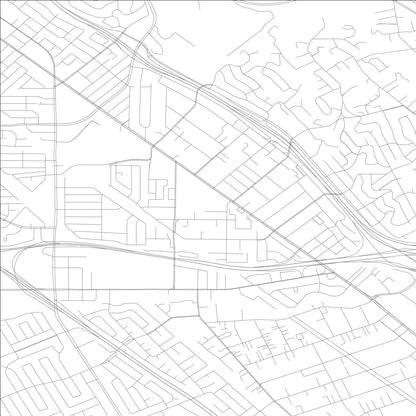 ROAD MAP OF ASHLAND, CALIFORNIA BY MAPBAKES