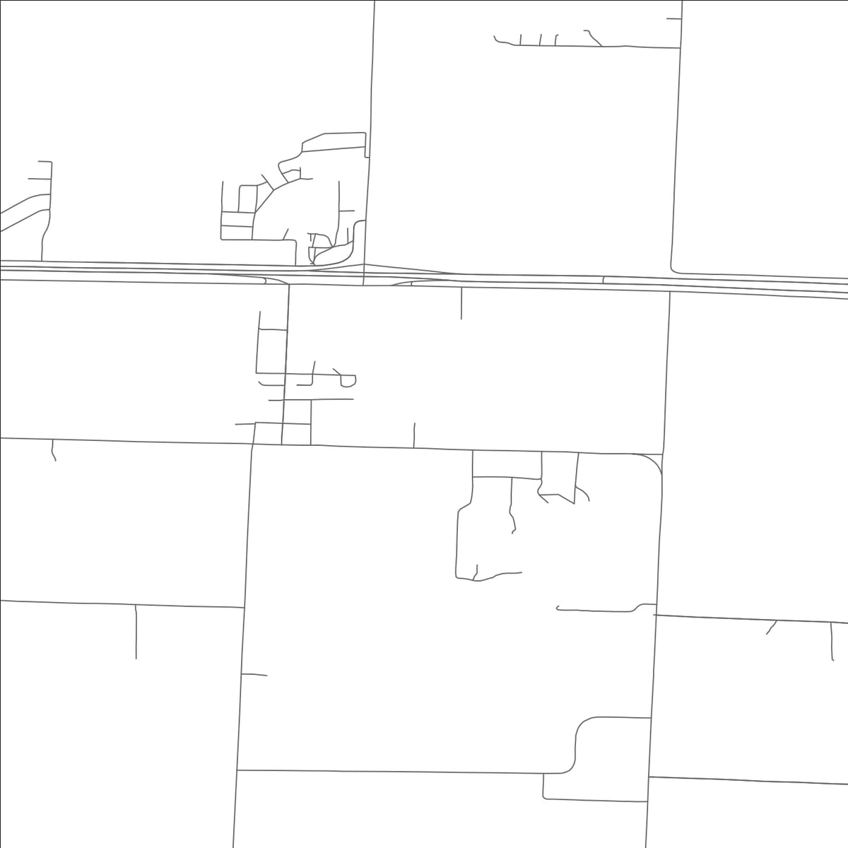 ROAD MAP OF BATES CITY, MISSOURI BY MAPBAKES