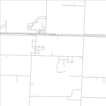 ROAD MAP OF BATES CITY, MISSOURI BY MAPBAKES