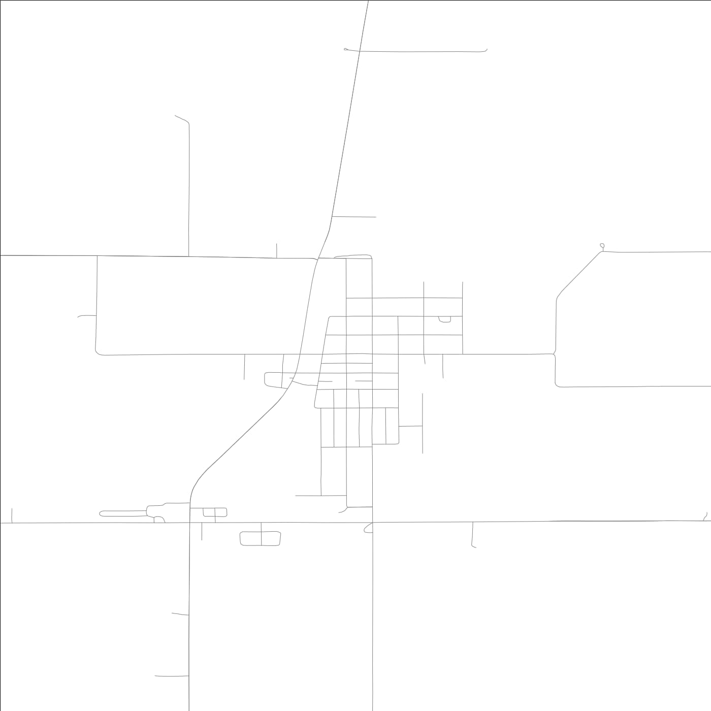 ROAD MAP OF BANCROFT, LOWA BY MAPBAKES