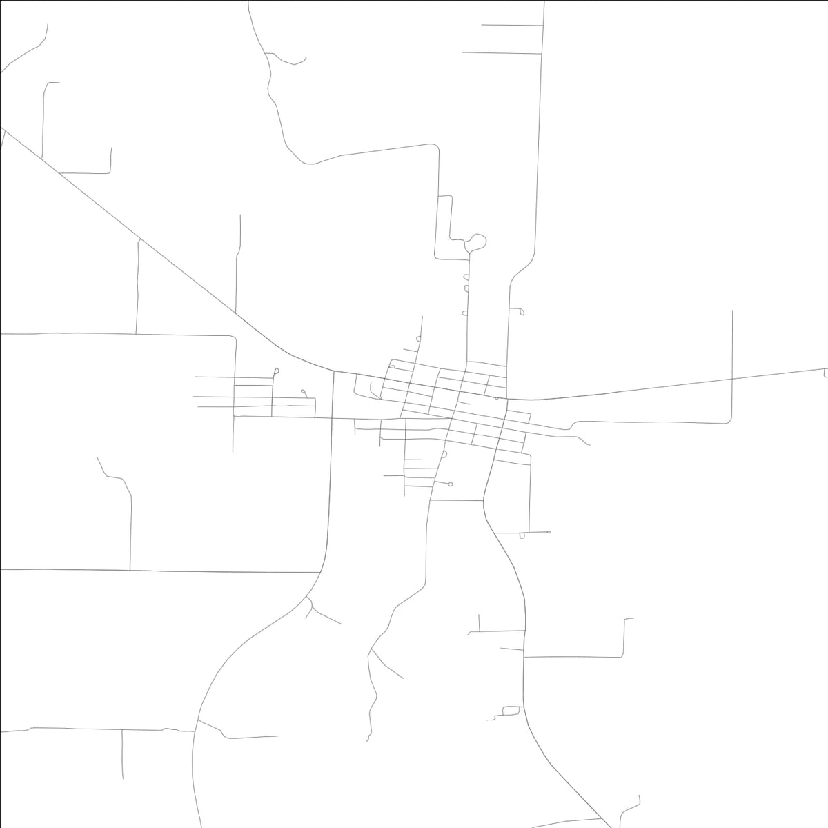 ROAD MAP OF AVA, ILLINOIS BY MAPBAKES