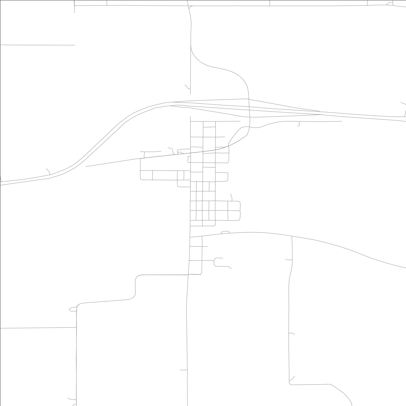 ROAD MAP OF BATAVIA, LOWA BY MAPBAKES