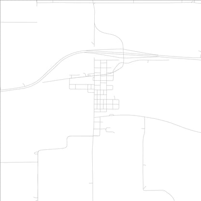 ROAD MAP OF BATAVIA, LOWA BY MAPBAKES