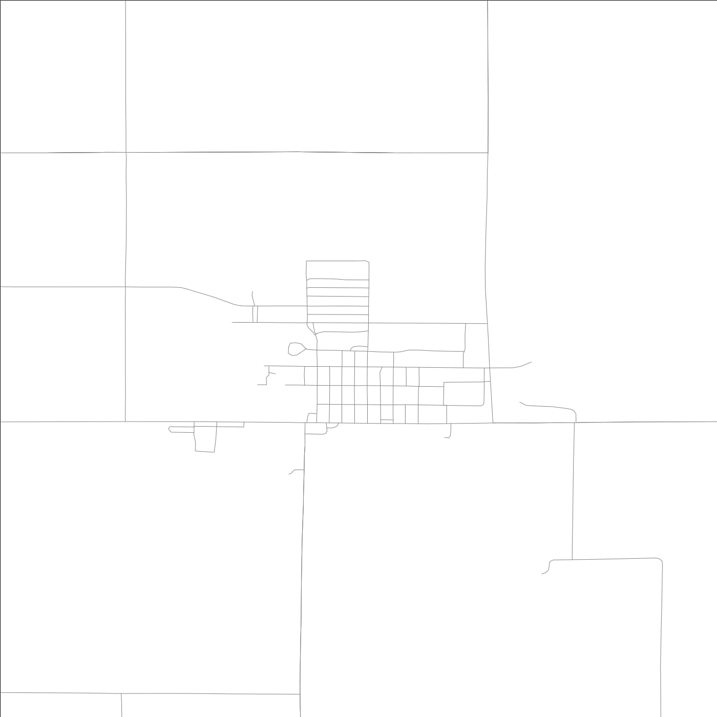 ROAD MAP OF BAYARD, LOWA BY MAPBAKES