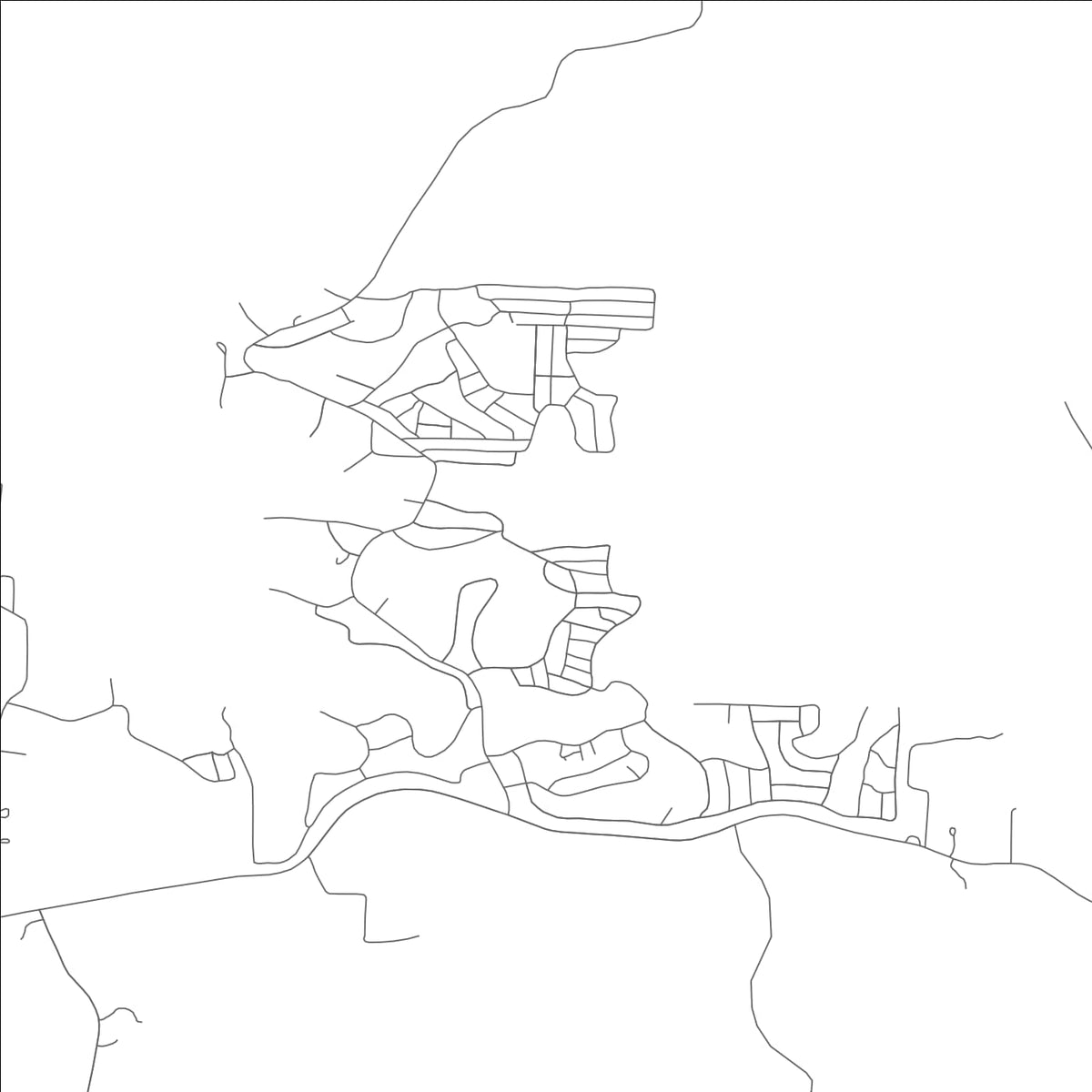 ROAD MAP OF BENT TREE HARBOR, MISSOURI BY MAPBAKES